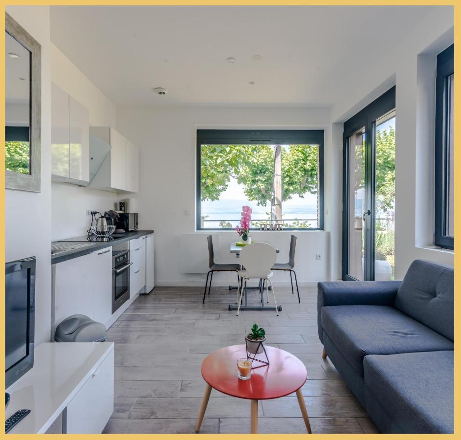 Appartement Cozy 1 Panoramique Lac Leman โทนง-เลส์-แบงส์ ภายนอก รูปภาพ